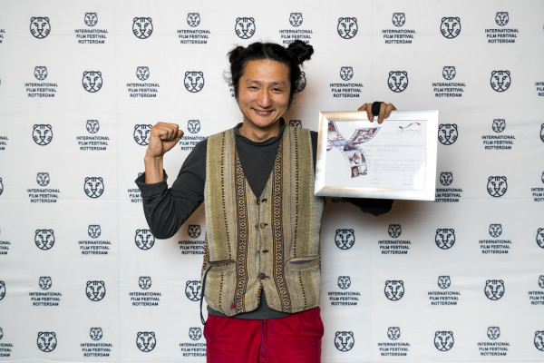 The Netherlands, Rotterdam, 03 February 2017. The 46th International Film Festival Rotterdam - IFFR 2017 Award Ceremony. Rong Guang Rong, winner NETPAC Award with Children Are Not Afraid of Death, Children Are Afraid of Ghosts. Photo: 31pictures.nl / (c) 2017, www.31pictures.nl